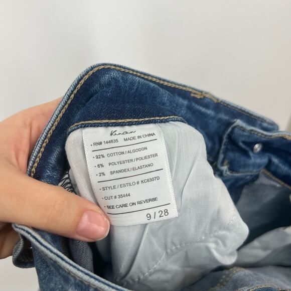 KanCan Mid-Rise Leopard Patch Skinny Jeans - Picture 8 of 8